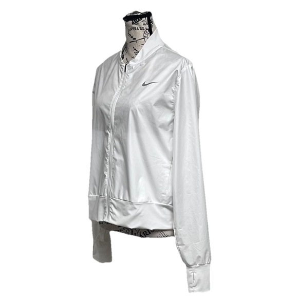 Nike Windrunner Ripstop Full Zip Windbreaker Jacket Ivory L Athletic Streetwear - Picture 2 of 9